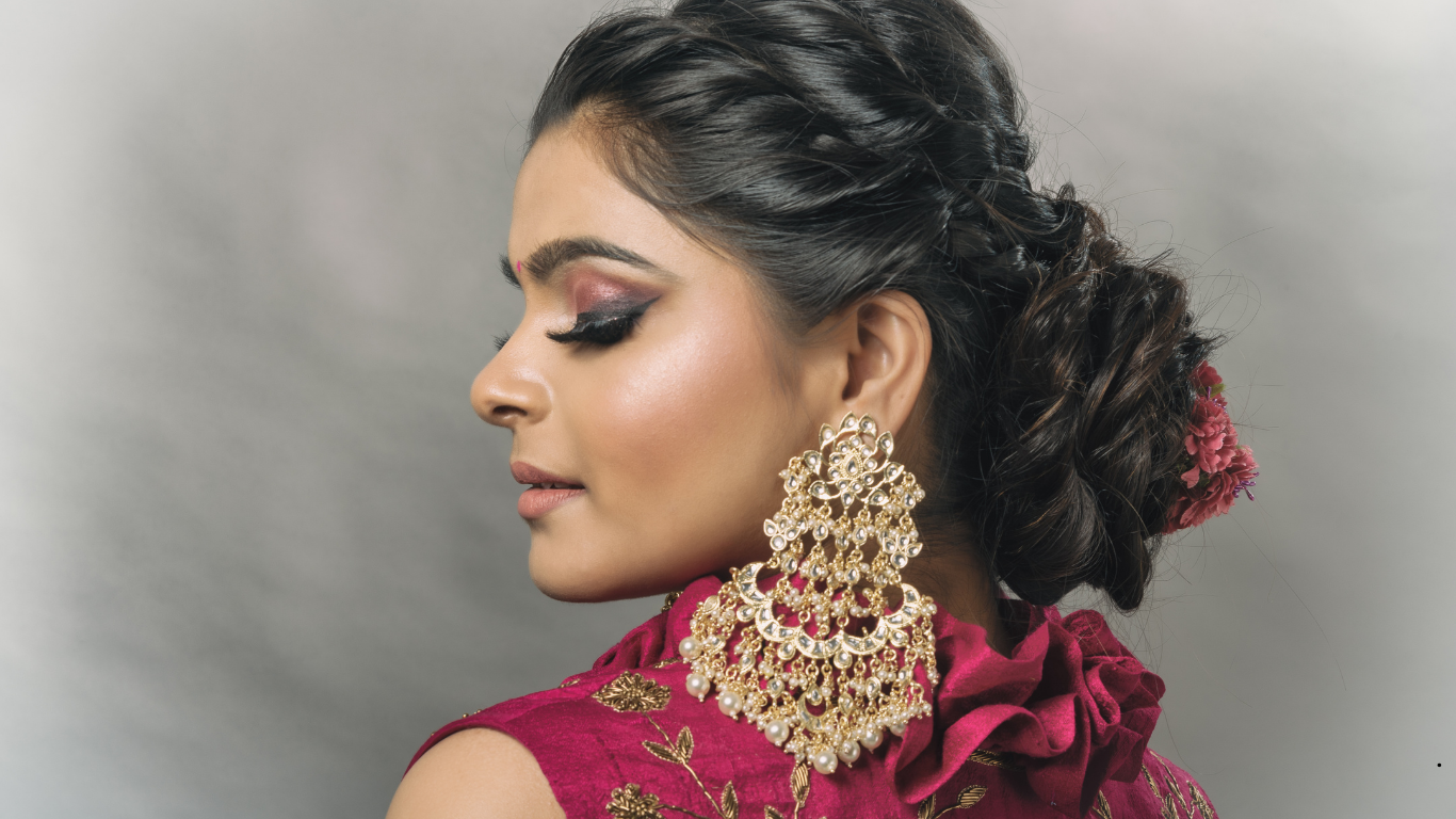 Luxury bridal makeup look created by professional artist