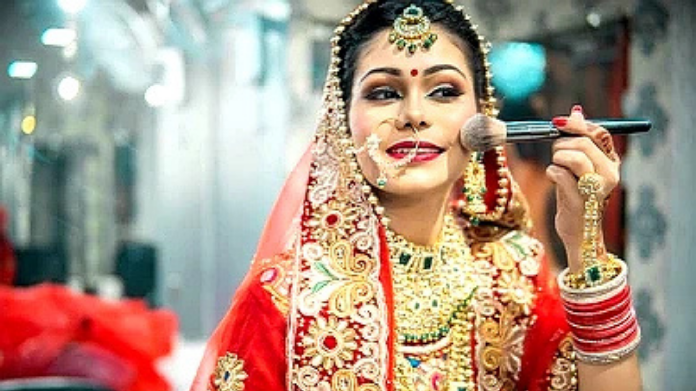 Professional bridal makeup artist