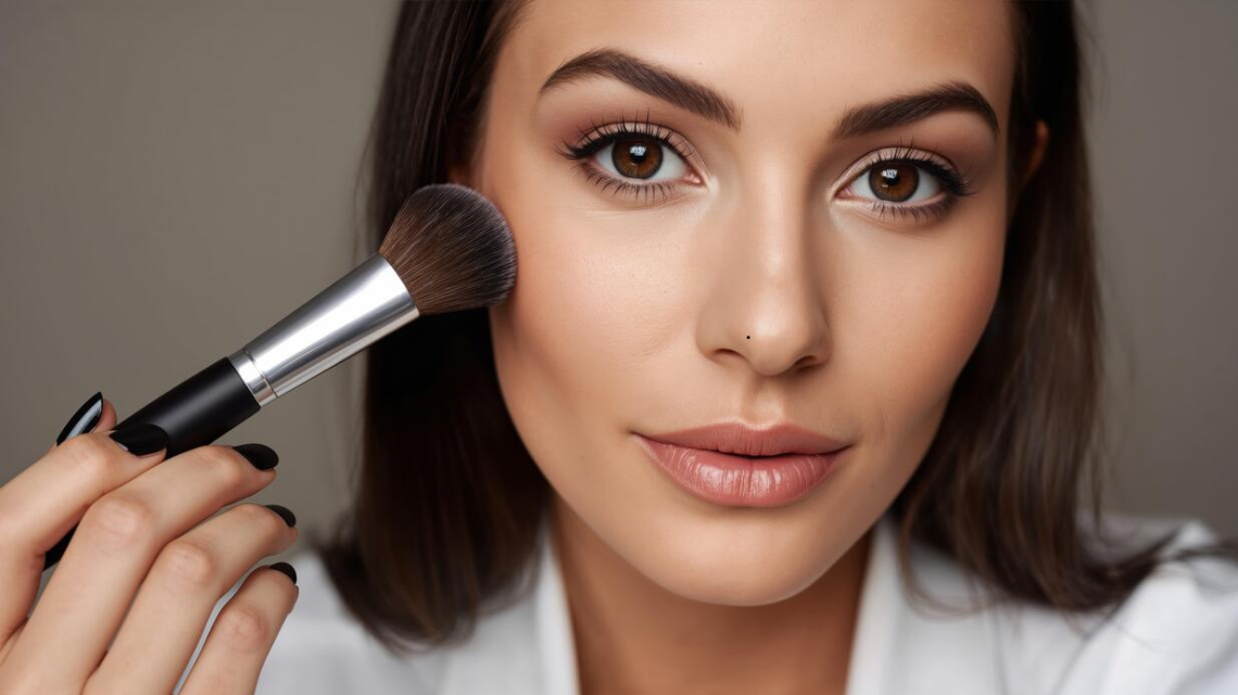 Modern bridal makeup with soft glam finish